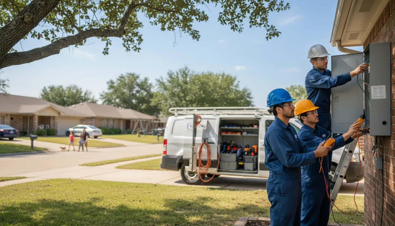 Certified electrician providing emergency electrical services in Winburne, PA